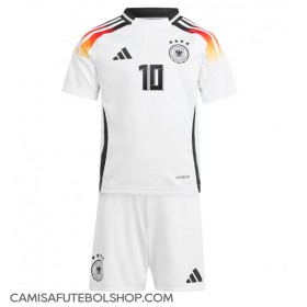 Camisa de time de futebol Alemanha Jamal Musiala #10 Replicas 1º Equipamento Infantil Europeu 2024 Manga Curta (+ Calças curtas)